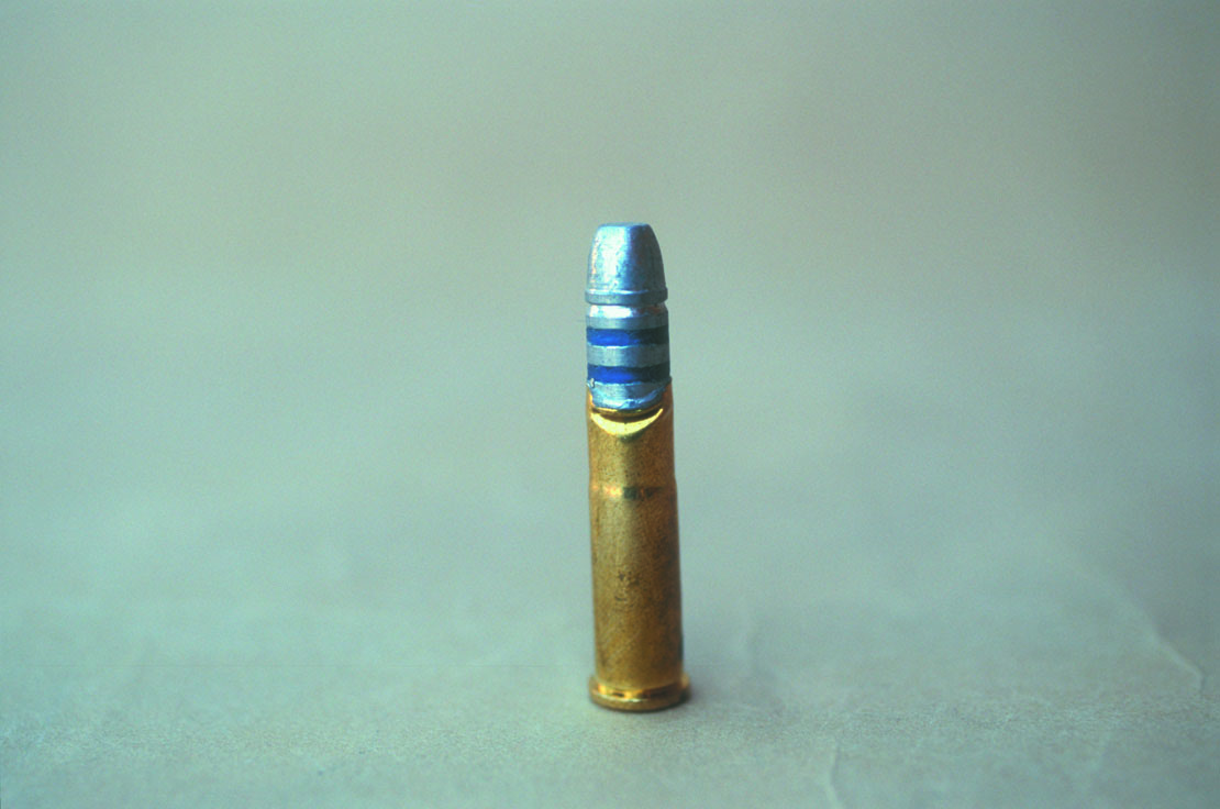 This .32-20 Winchester cartridge was not flared enough at the case mouth and buckled while attempting to seat the bullet.